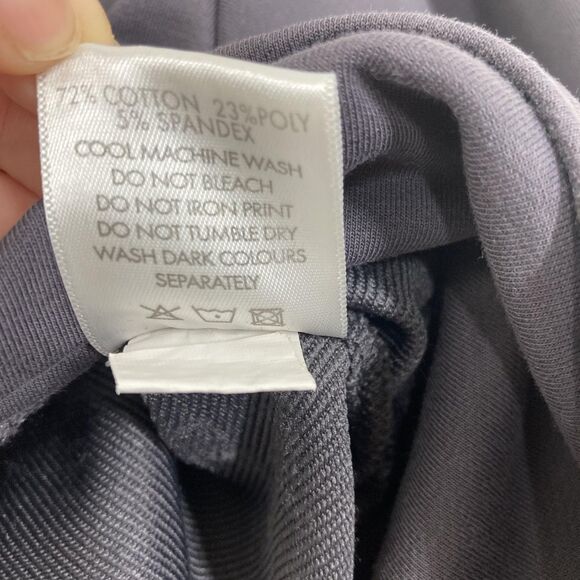 Ryderwear Hoodie Womens Medium Gray Cropped Zip Up Logo Athleisure Gym Workout - Picture 12 of 13